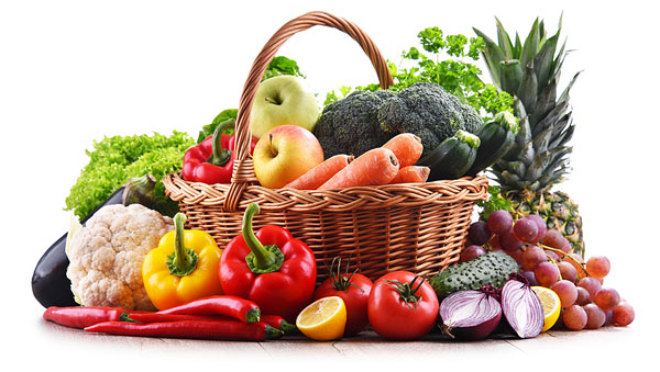 healthy fruits and vegetables